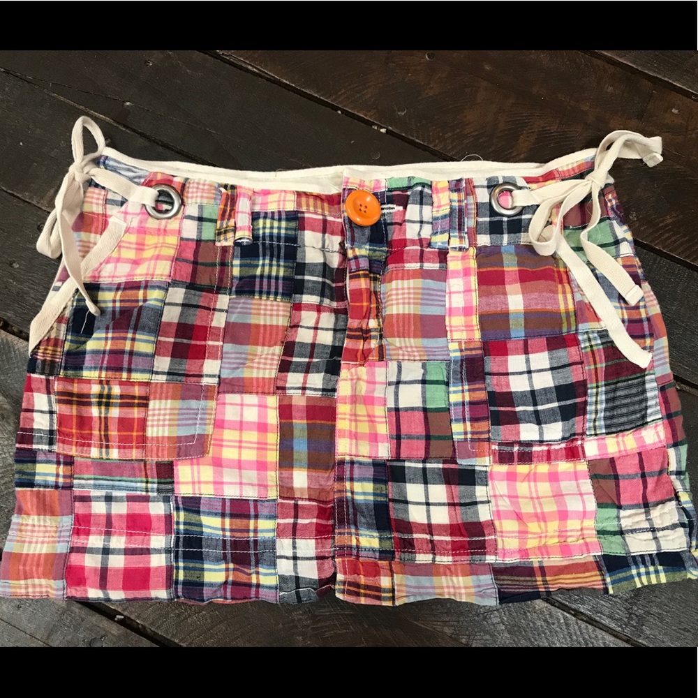 American Eagle Madras Plaid Skirt